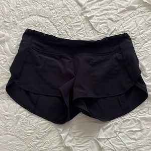 Lululemon speed up shorts navy size 6